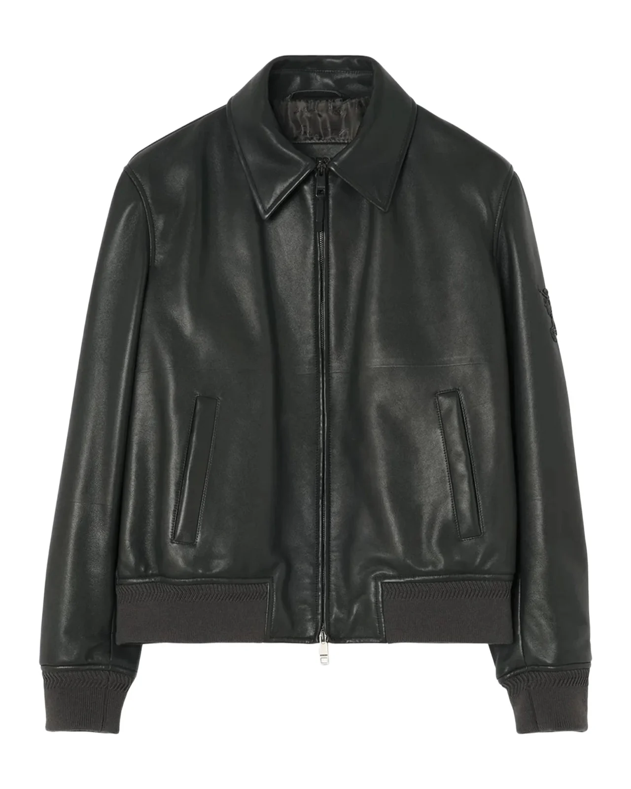 Burberry Bloomsbury Leather Bomber Jacket