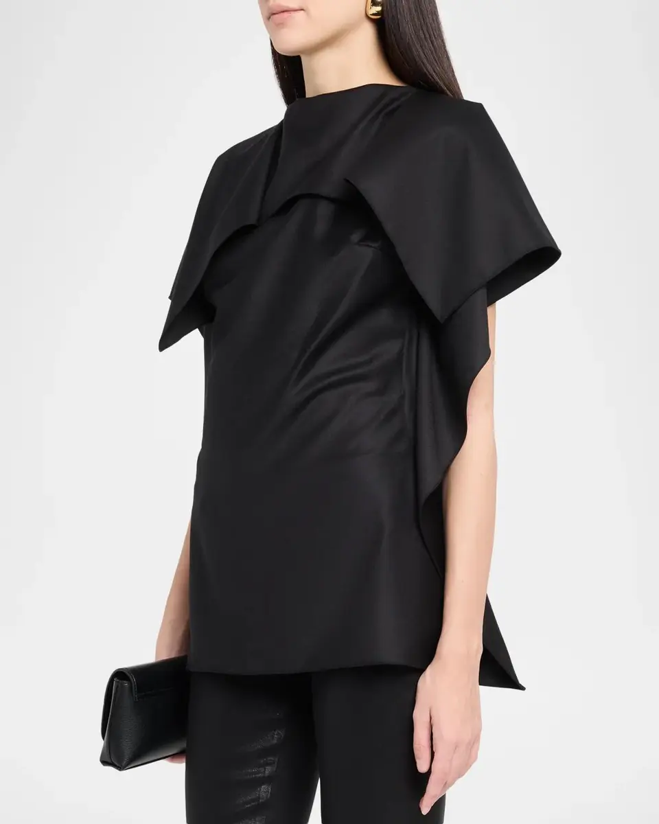Jean Paul Gaultier Ruffle High-Neck Sleeveless Top | Thumbnail 4