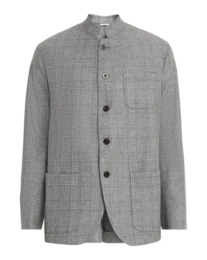Men's Wool Plaid Chore Jacket