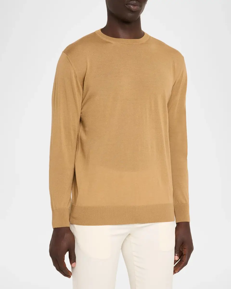 Boglioli Men's Wool Knit Crewneck Sweater | Thumbnail 4 Boglioli Men's Wool Knit Crewneck Sweater | Thumbnail 4