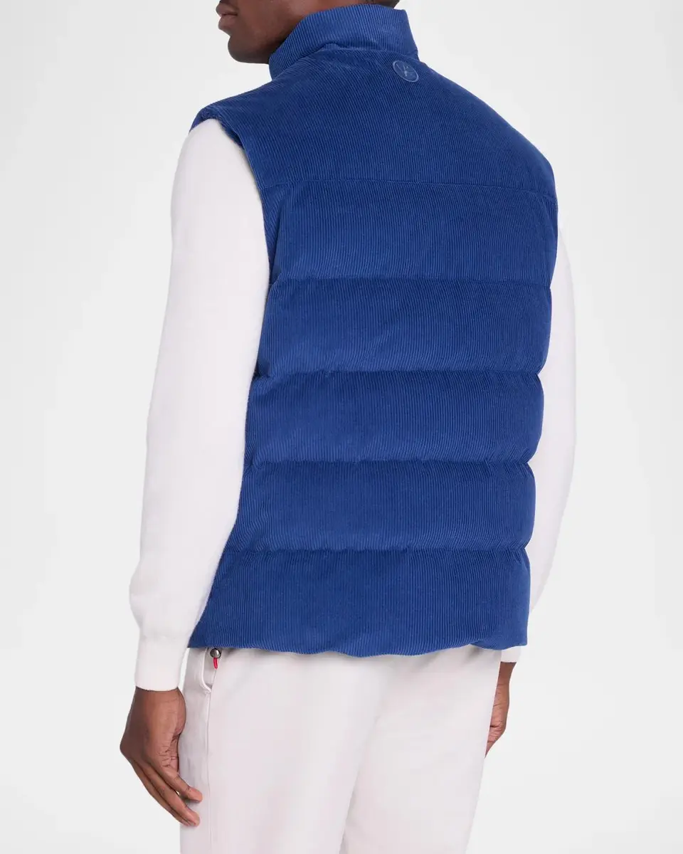 Isaia Men's Corduroy Puffer Vest | Thumbnail 3 Isaia Men's Corduroy Puffer Vest | Thumbnail 3