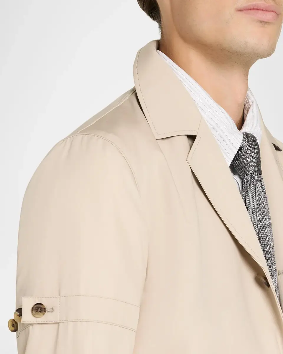 Thom Browne Men's Unconstructed Cotton Three-Button Blazer | Thumbnail 5 Thom Browne Men's Unconstructed Cotton Three-Button Blazer | Thumbnail 5
