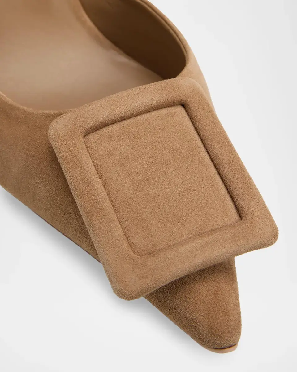 Roger Vivier Viv Ville 85MM Suede D 'Orsay Pumps | Thumbnail 6 Roger Vivier Viv Ville 85MM Suede D 'Orsay Pumps | Thumbnail 6