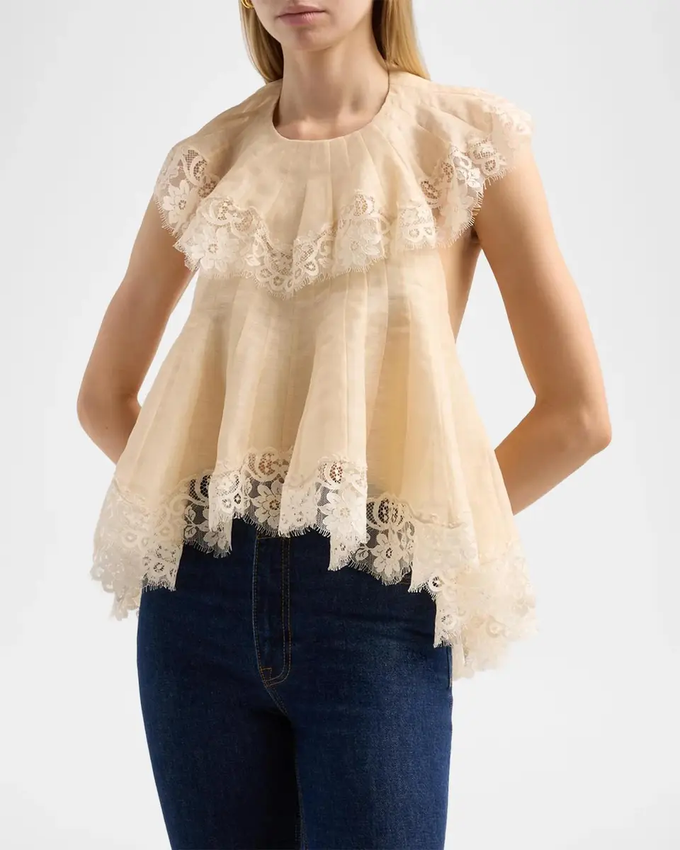 Zimmermann Ascent Flutter Babydoll Top | Thumbnail 4 Zimmermann Ascent Flutter Babydoll Top | Thumbnail 4