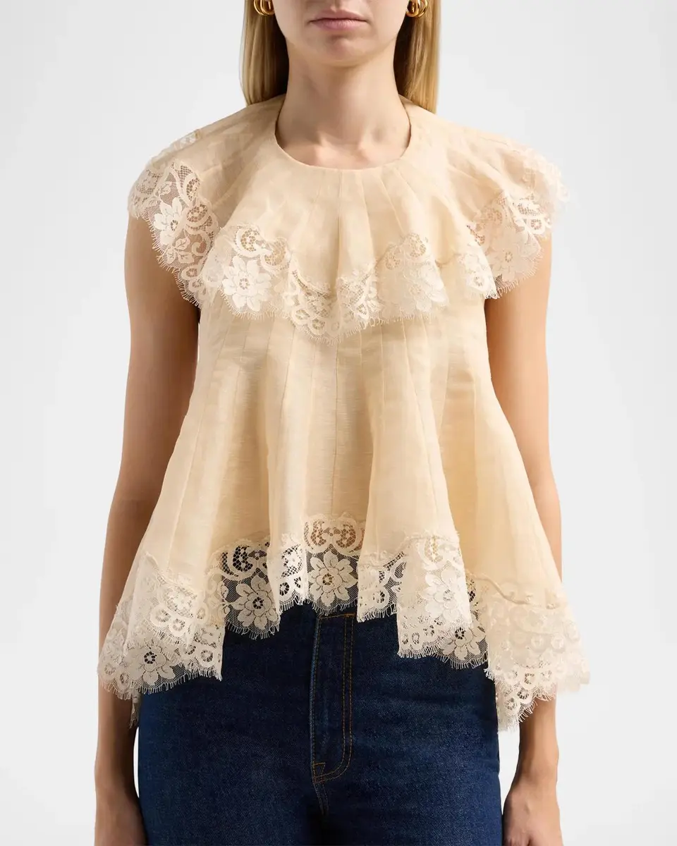 Zimmermann Ascent Flutter Babydoll Top | Thumbnail 5 Zimmermann Ascent Flutter Babydoll Top | Thumbnail 5