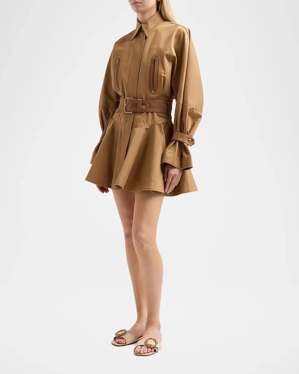 Zimmermann Valiant Drill Mini Dress | Thumbnail 4 Zimmermann Valiant Drill Mini Dress | Thumbnail 4