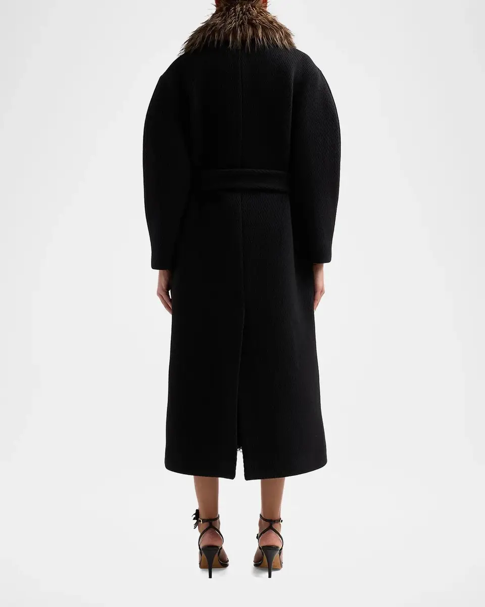 Zimmermann Valiant Faux Fur-Collar Coat | Thumbnail 3 Zimmermann Valiant Faux Fur-Collar Coat | Thumbnail 3