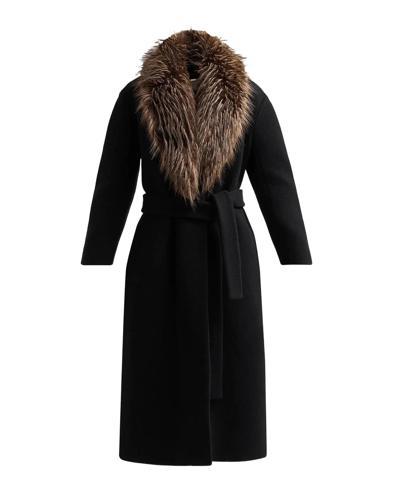 Zimmermann Valiant Faux Fur-Collar Coat