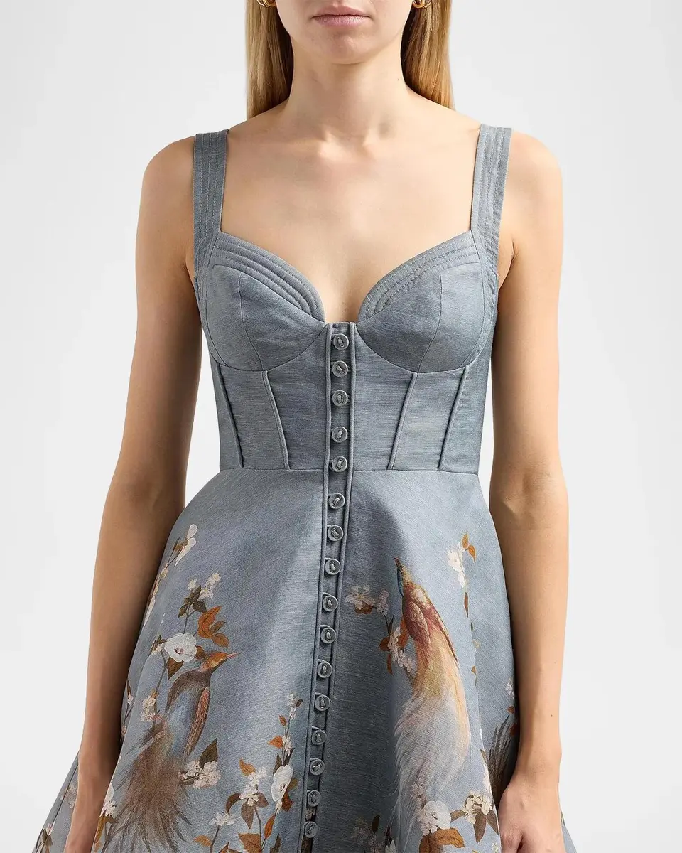 Zimmermann Momentum Corded Mini Dress | Thumbnail 5 Zimmermann Momentum Corded Mini Dress | Thumbnail 5