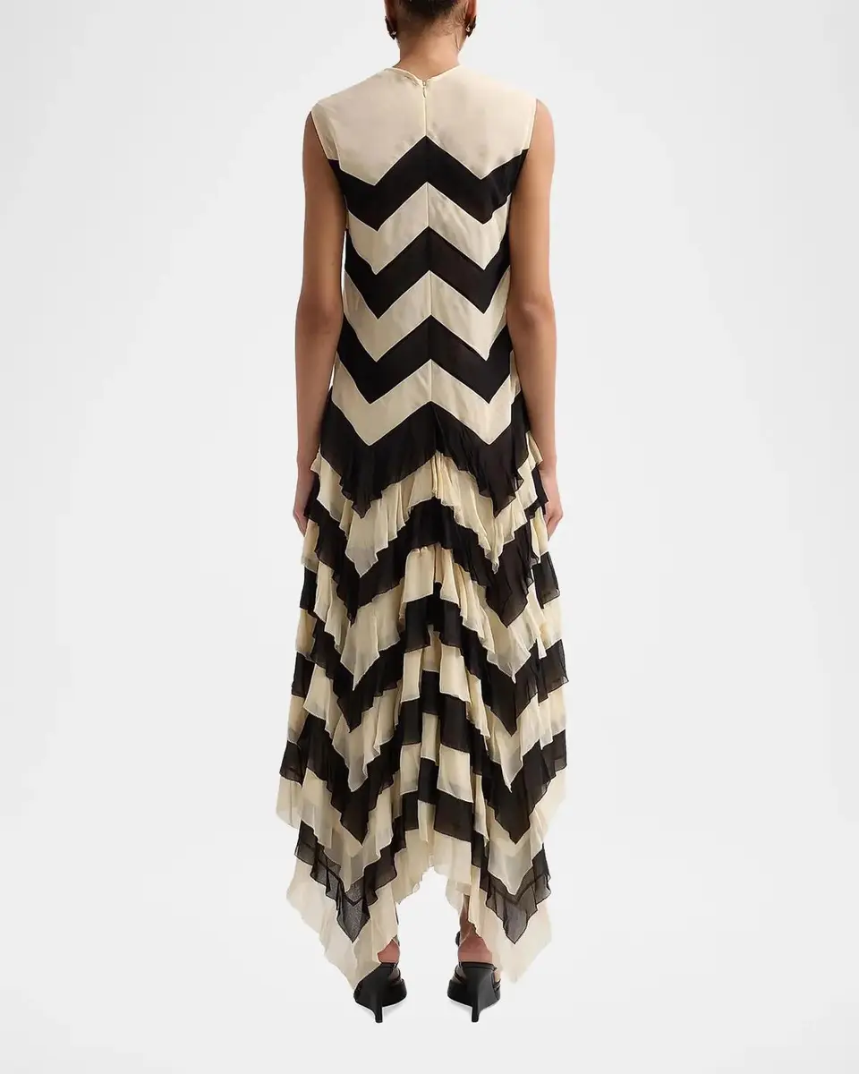 Zimmermann Ascent Chevron Ruffled Maxi Dress | Thumbnail 3 Zimmermann Ascent Chevron Ruffled Maxi Dress | Thumbnail 3