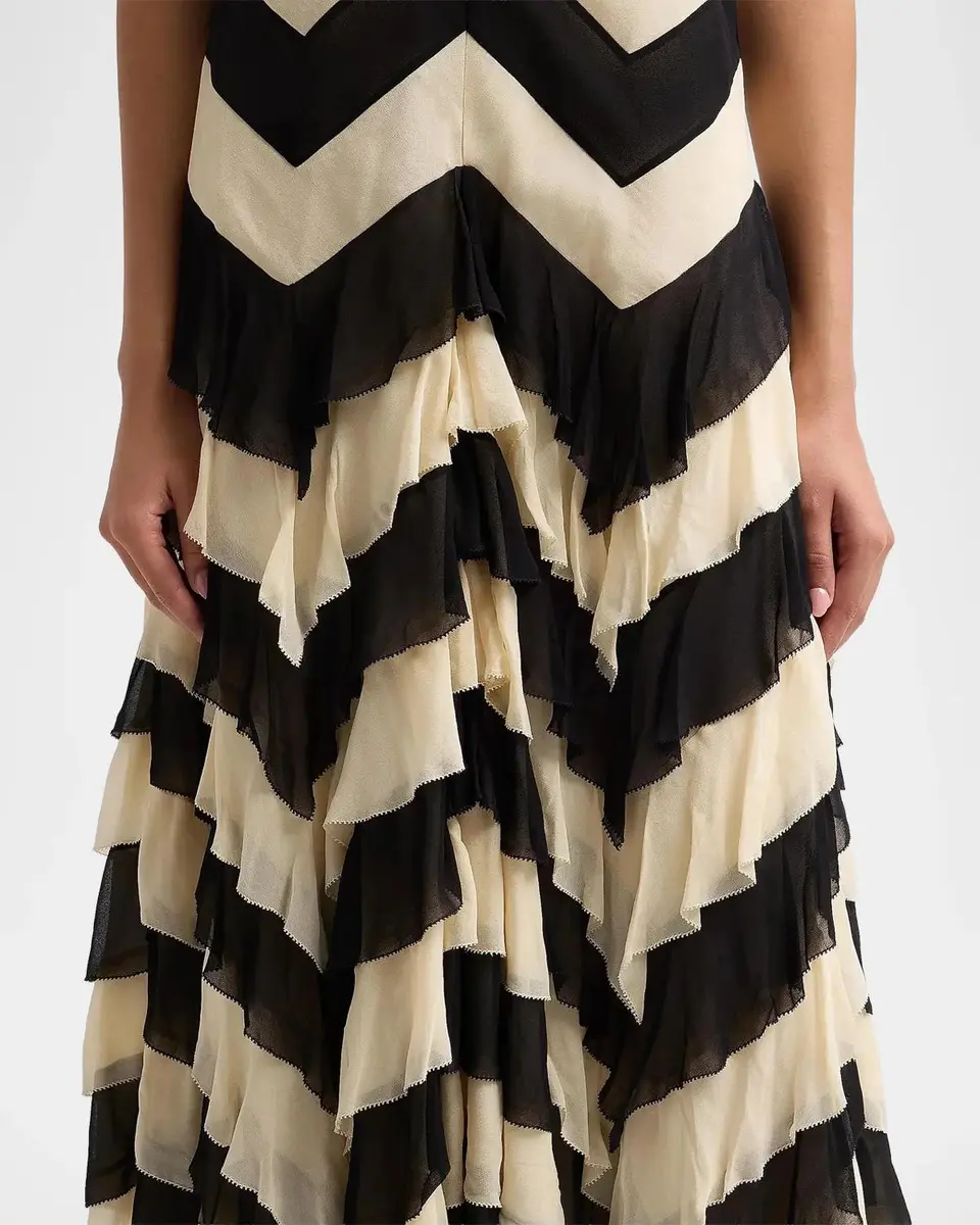 Zimmermann Ascent Chevron Ruffled Maxi Dress | Thumbnail 5 Zimmermann Ascent Chevron Ruffled Maxi Dress | Thumbnail 5