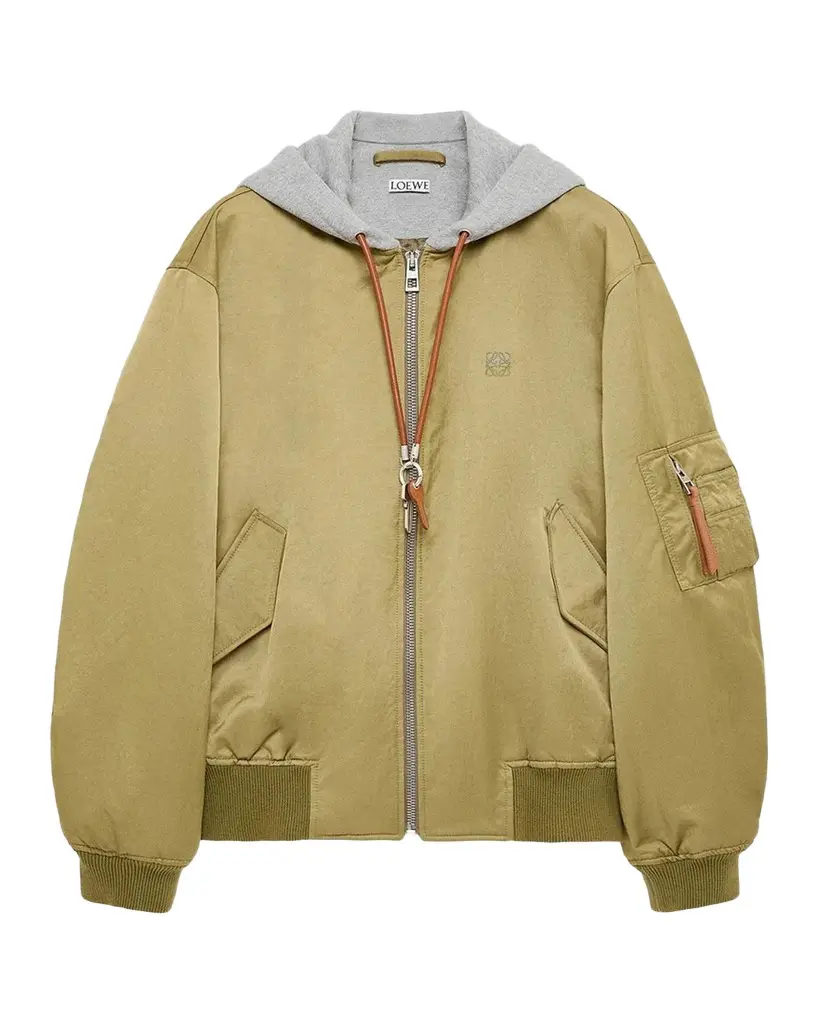 Loewe Hooded Bomber Jacket