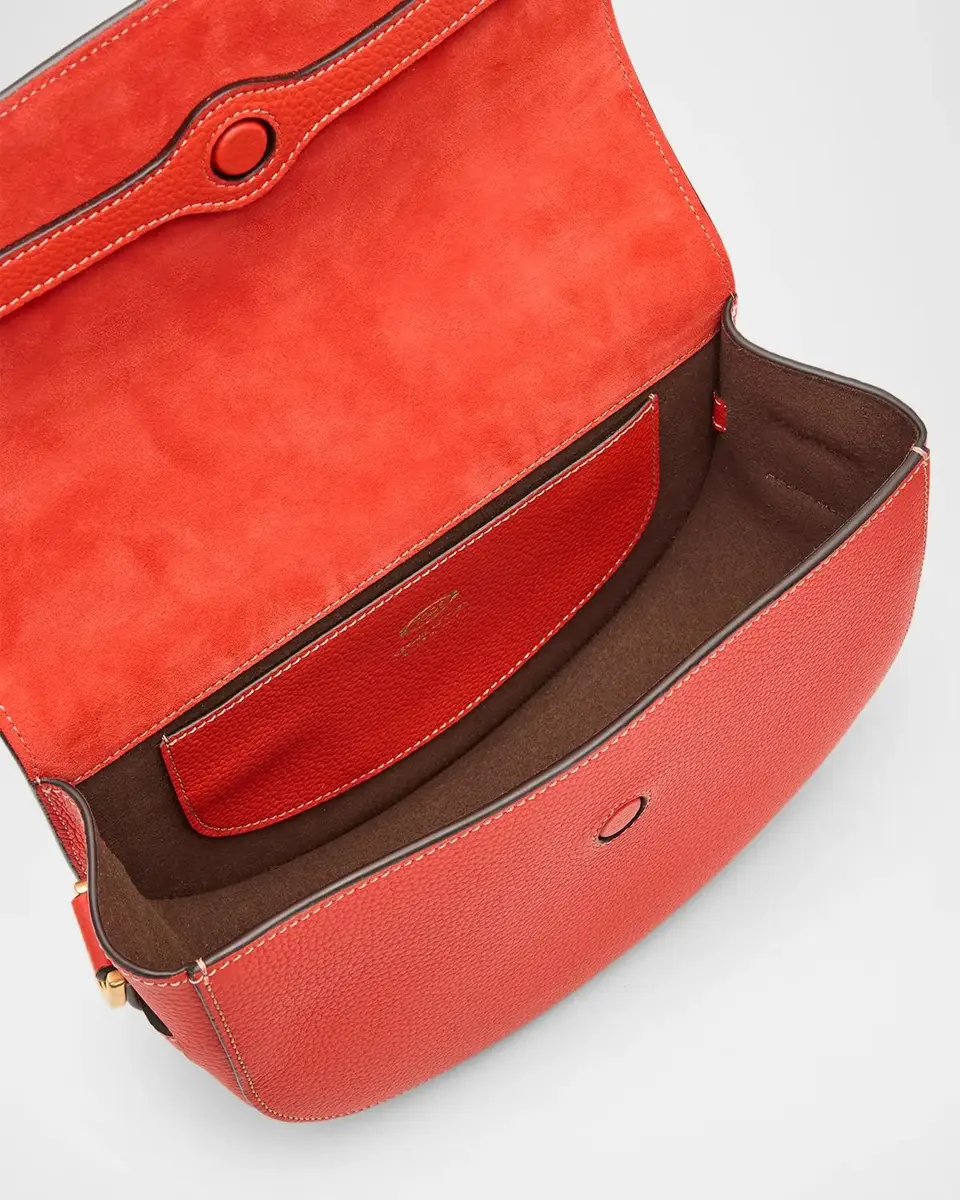 Tod's T Timeless Mini Grain Leather Crossbody Bag | Thumbnail 4 Tod's T Timeless Mini Grain Leather Crossbody Bag | Thumbnail 4