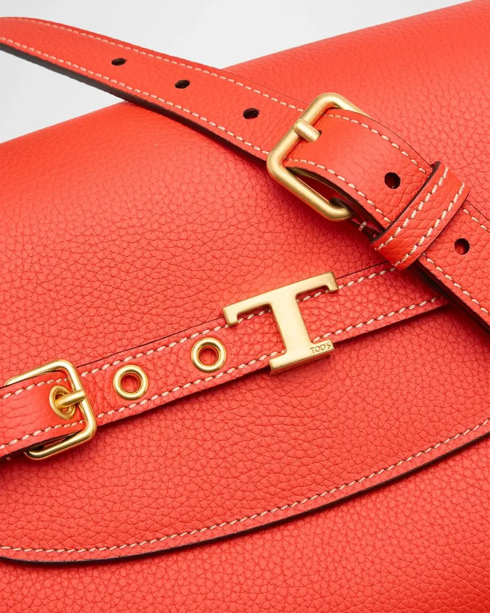 Tod's T Timeless Mini Grain Leather Crossbody Bag | Thumbnail 6 Tod's T Timeless Mini Grain Leather Crossbody Bag | Thumbnail 6