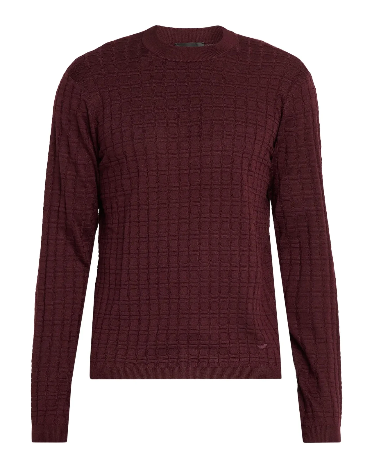 Giorgio Armani Men's Geometric-Textured Crewneck Sweater