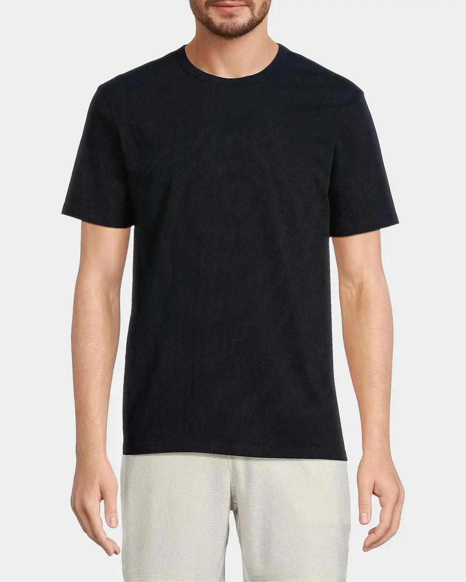 Vince Men's Garment-Dyed Crewneck T-Shirt | Thumbnail 4 Vince Men's Garment-Dyed Crewneck T-Shirt | Thumbnail 4