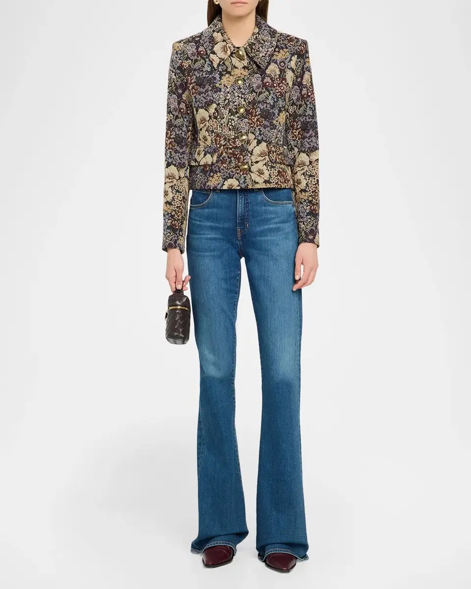 Veronica Beard Mabel Floral Tapestry Brocade Cropped Jacket | Thumbnail 2 Veronica Beard Mabel Floral Tapestry Brocade Cropped Jacket | Thumbnail 2