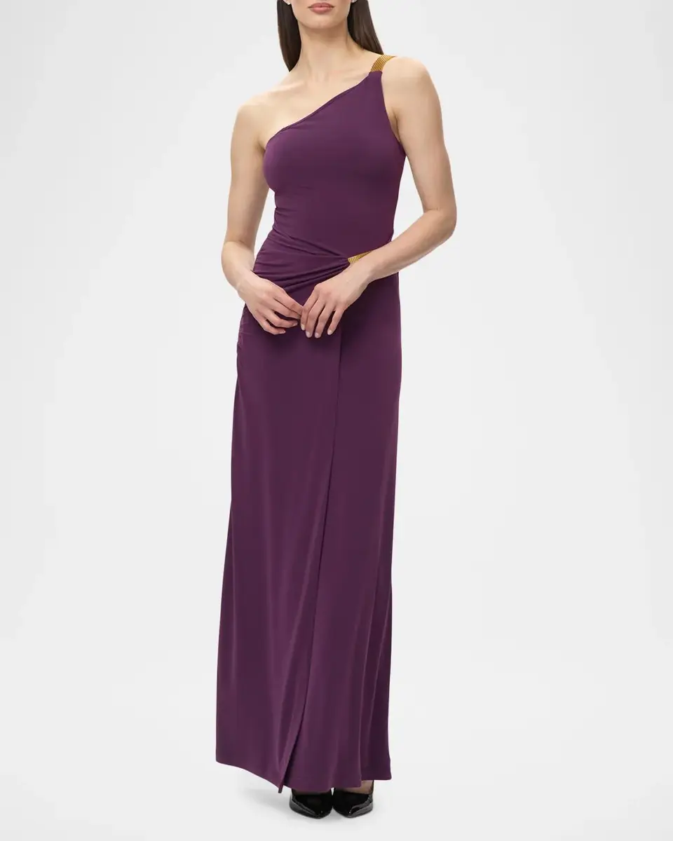 Hervé Léger The Teresa Draped One-Shoulder Gown | Thumbnail 2