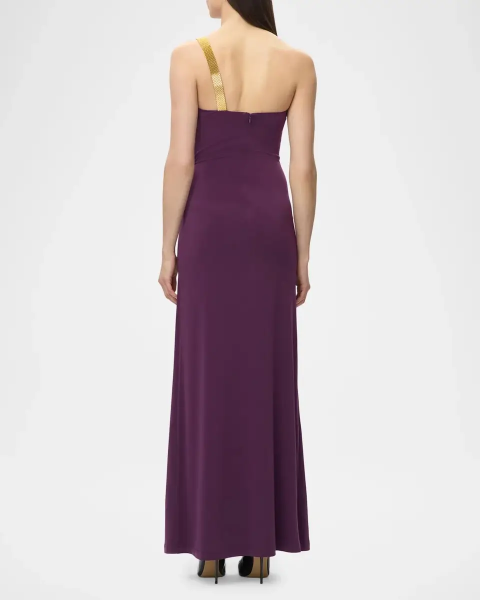 Hervé Léger The Teresa Draped One-Shoulder Gown | Thumbnail 3