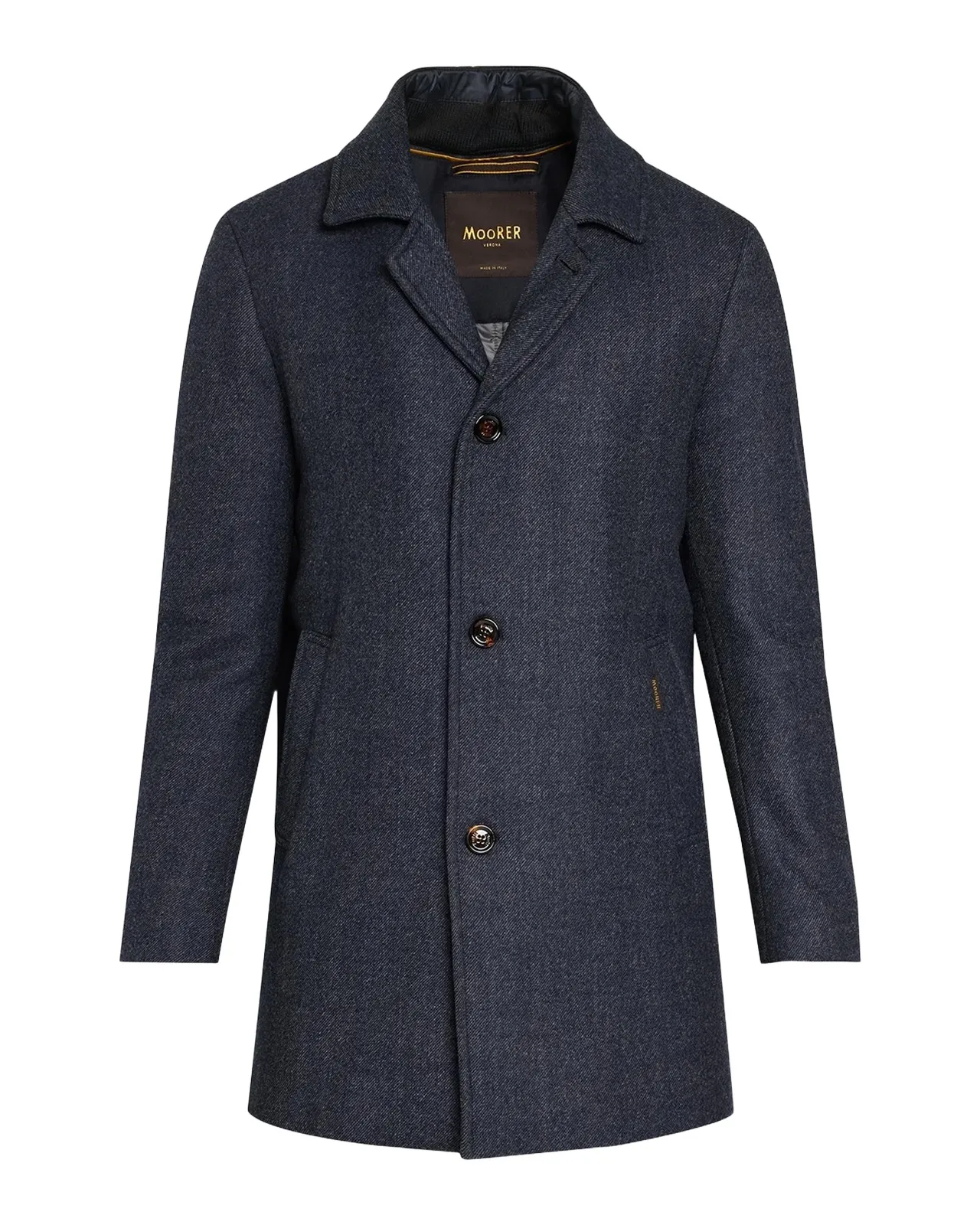 Moorer Men's Monferrato Wool Layered Topcoat