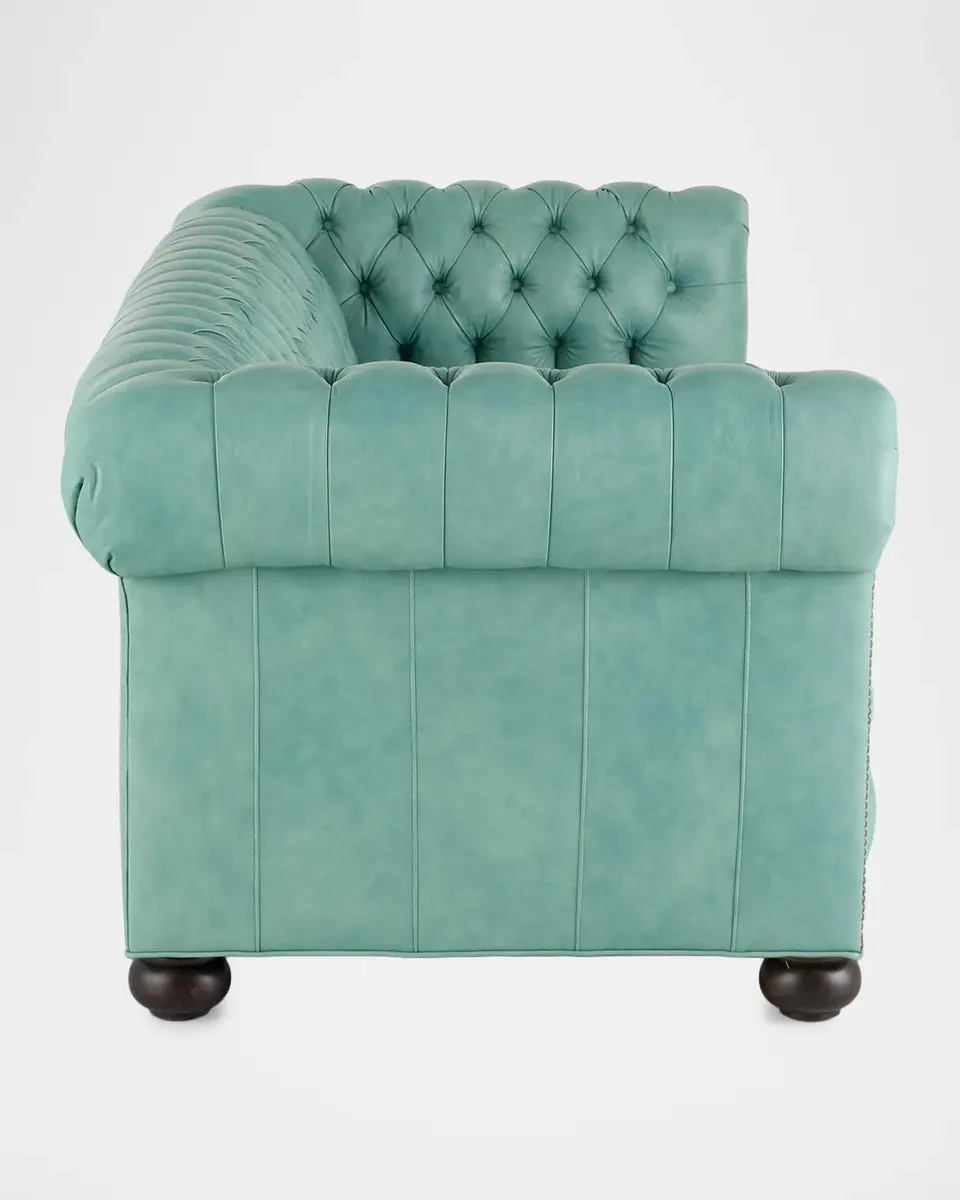 Old Hickory Tannery Callie 94" Leather Chesterfield Sofa | Thumbnail 4
