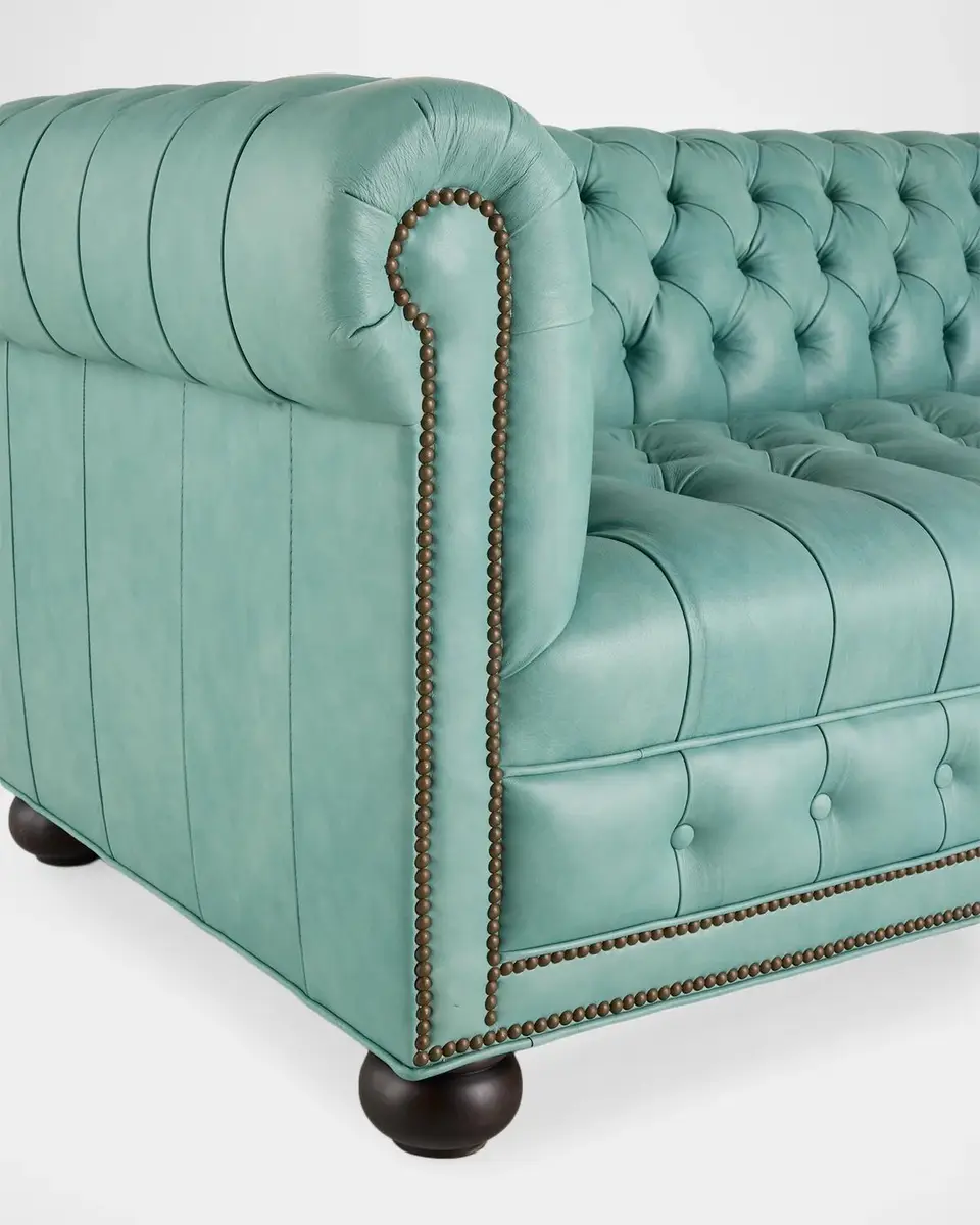 Old Hickory Tannery Callie 94" Leather Chesterfield Sofa | Thumbnail 5