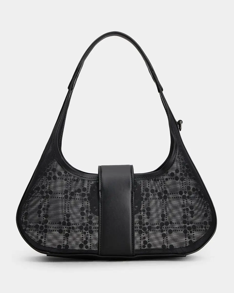 Roger Vivier Pilgrim Medium Crystal Mesh Hobo Bag | Thumbnail 4 Roger Vivier Pilgrim Medium Crystal Mesh Hobo Bag | Thumbnail 4