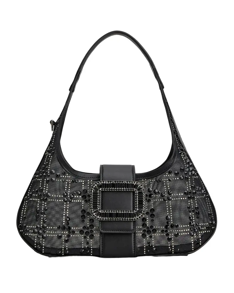 Pilgrim Medium Crystal Mesh Hobo Bag