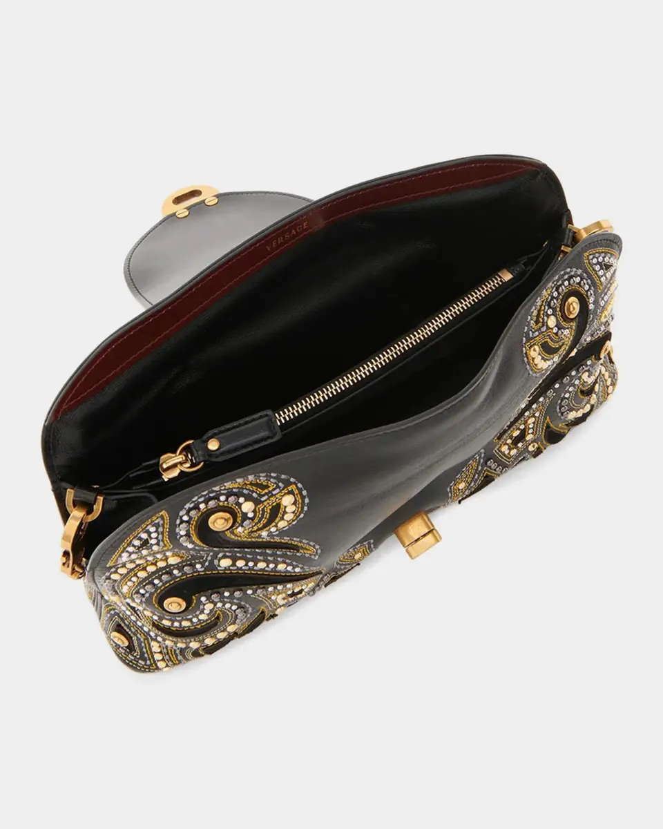 Versace Vivian Embroidered Leather Clutch | Thumbnail 3