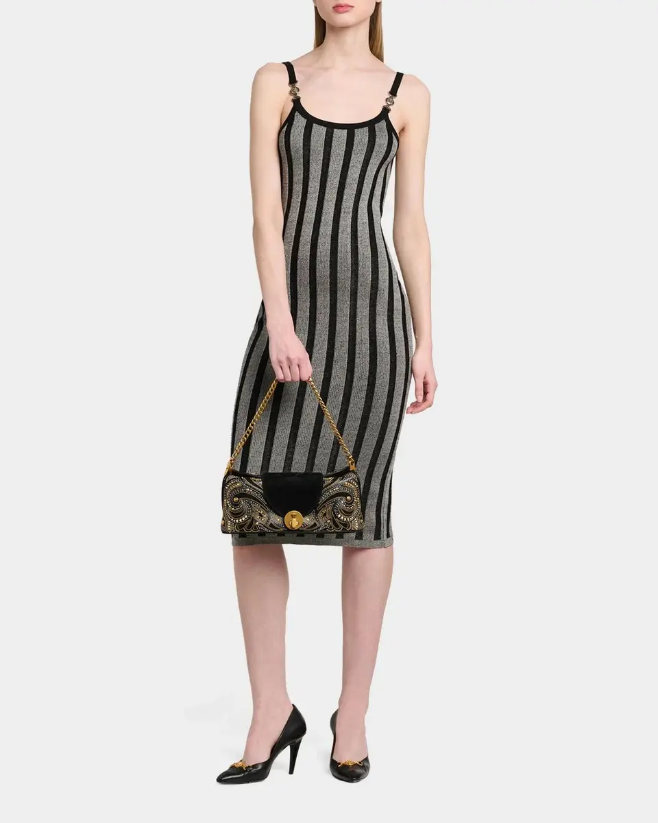 Versace Vivian Embroidered Leather Clutch | Thumbnail 5
