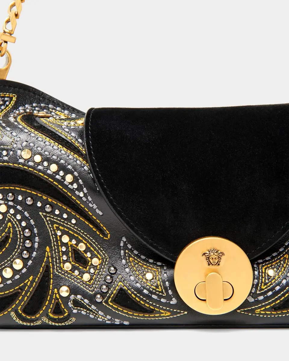 Versace Vivian Embroidered Leather Clutch | Thumbnail 6
