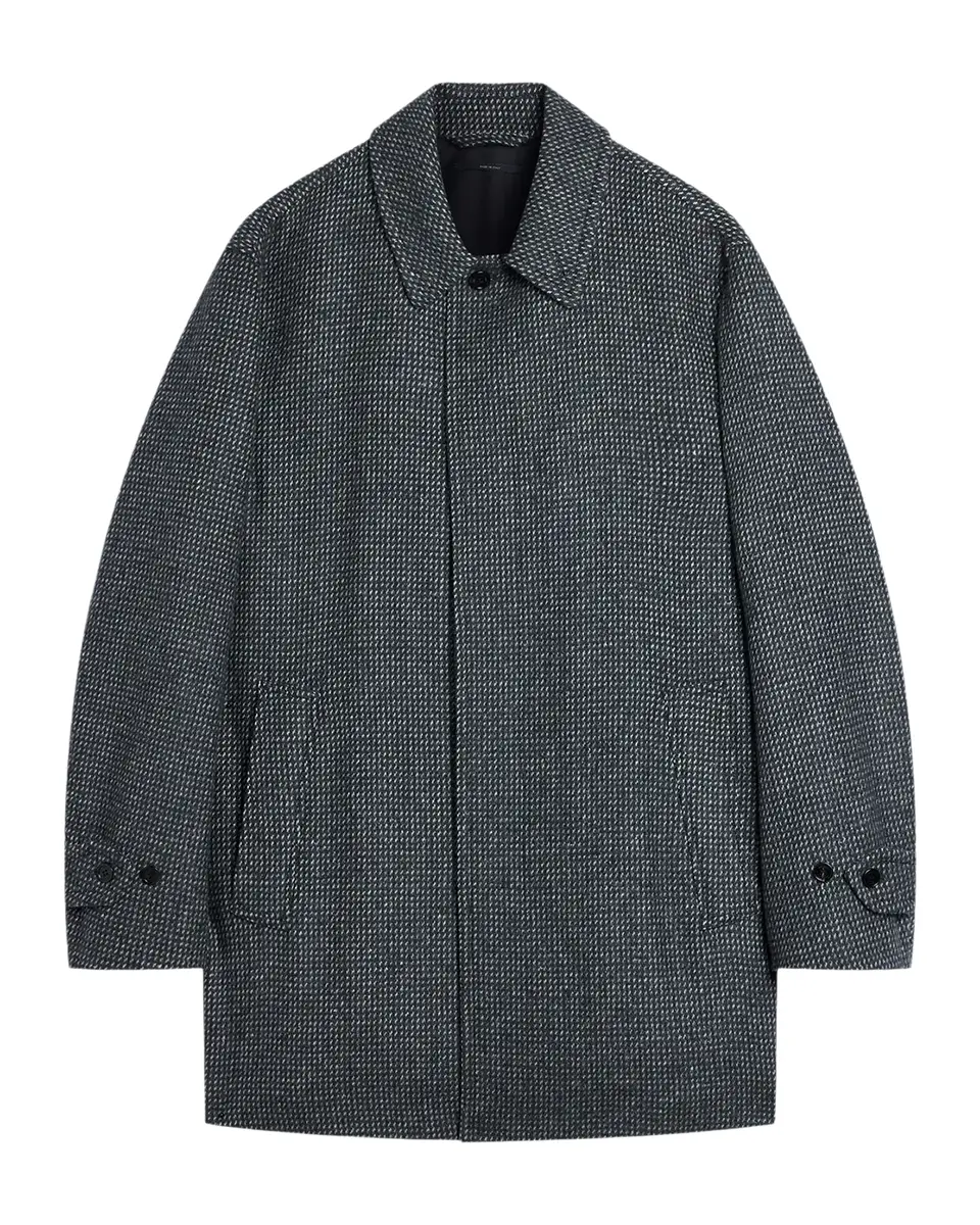 dunhill Men's Wool, Silk & Cashmere Nailhead Short Car Coat | Thumbnail 2