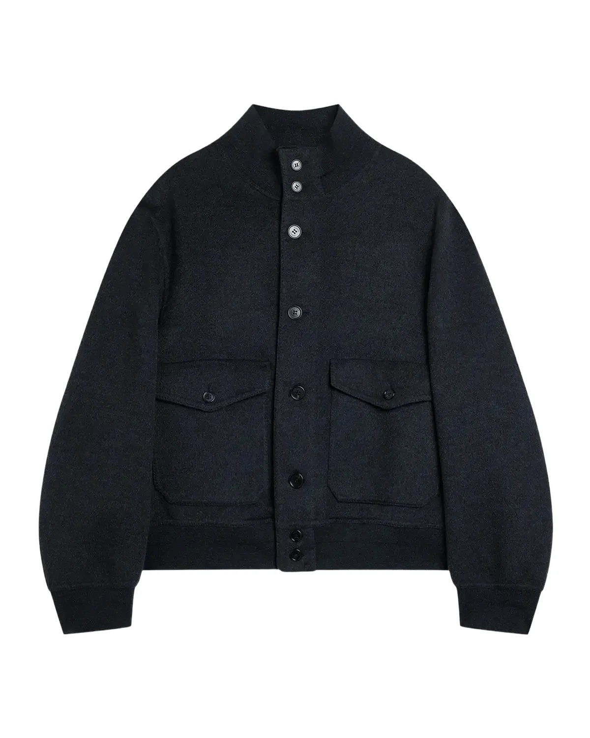 Men's Double-Face Wool & Cashmere Bomber Jacket