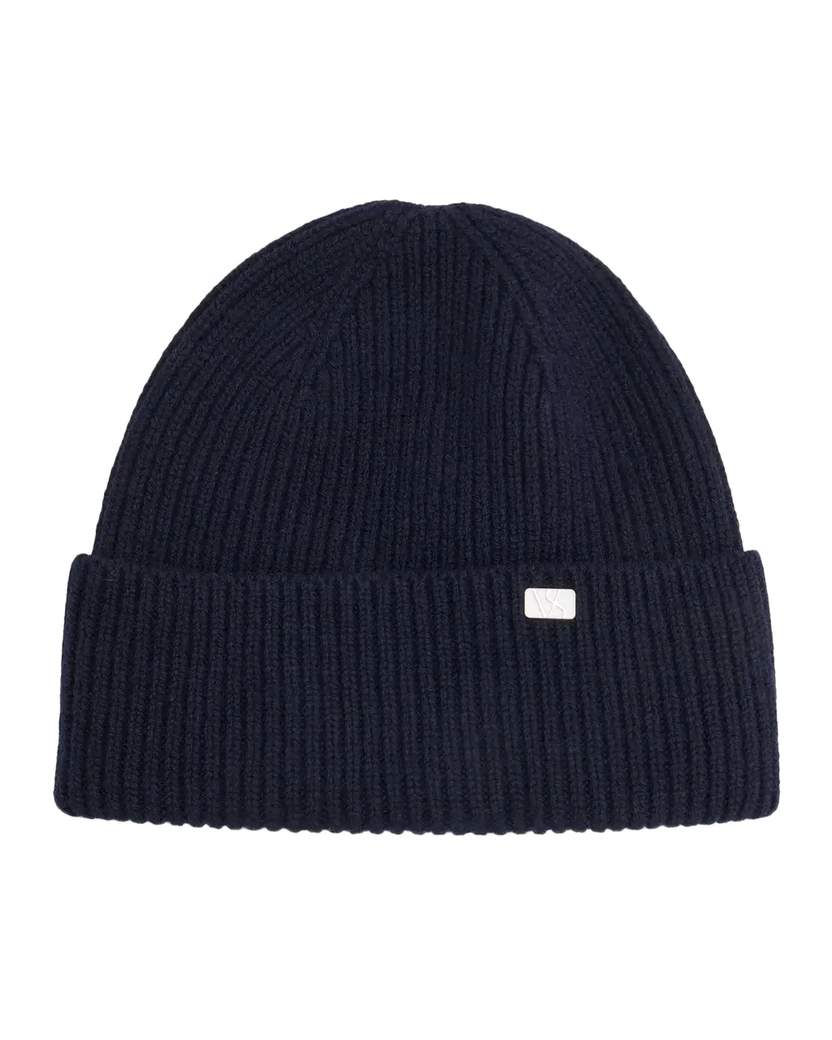Men's Wool & Cashmere Ribbed Beanie Hat