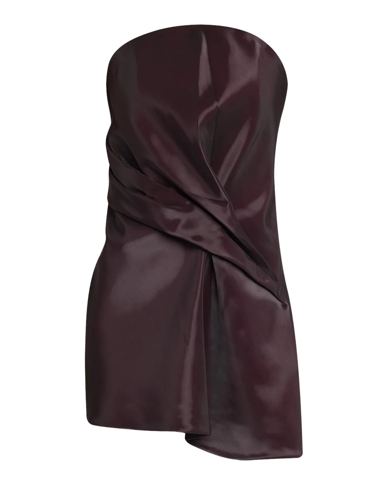 Kate Draped Liquid-Effect Mini Dress Kate Draped Liquid-Effect Mini Dress
