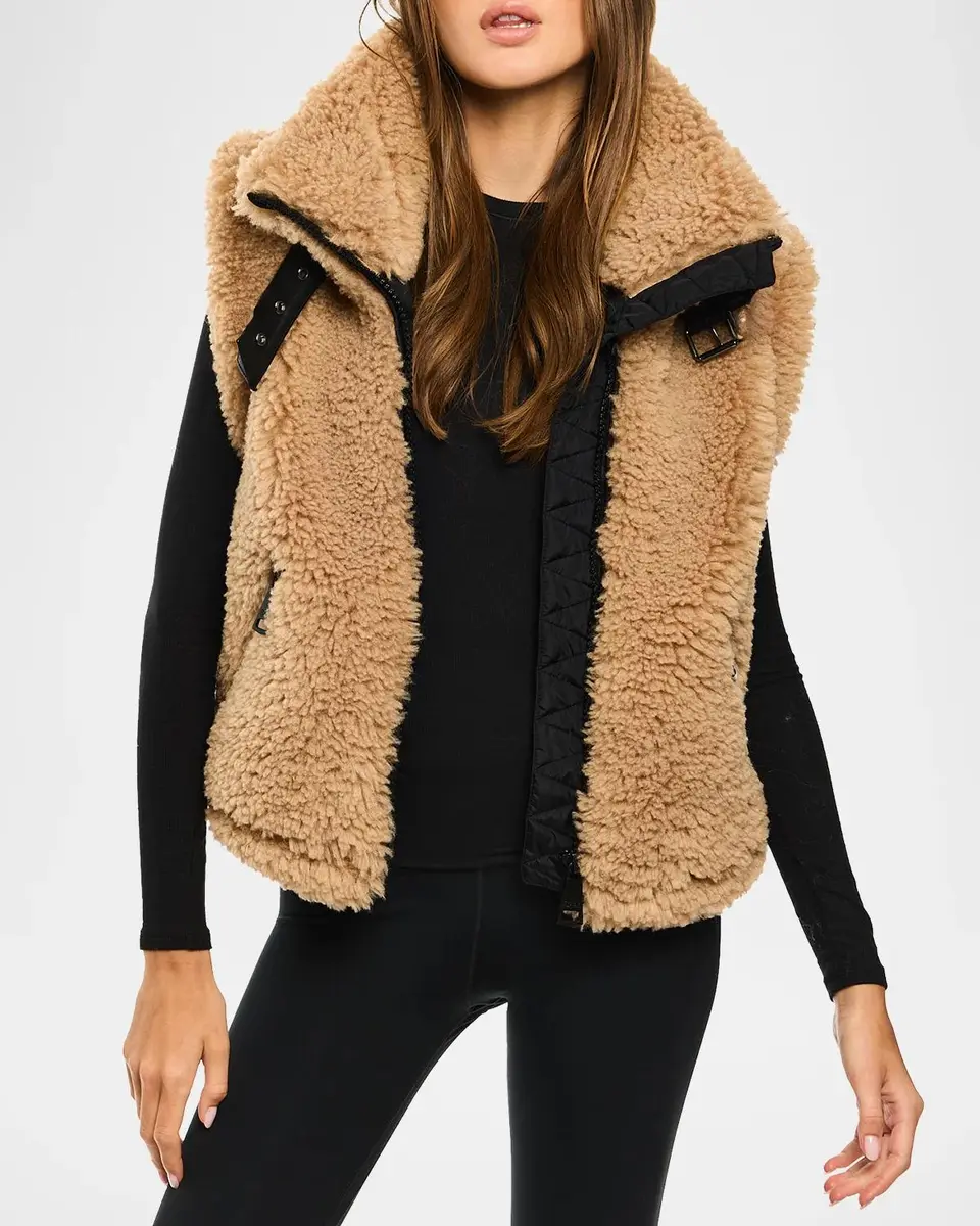 Sam. Funnel Collar Sherpa Vest | Thumbnail 2 Sam. Funnel Collar Sherpa Vest | Thumbnail 2