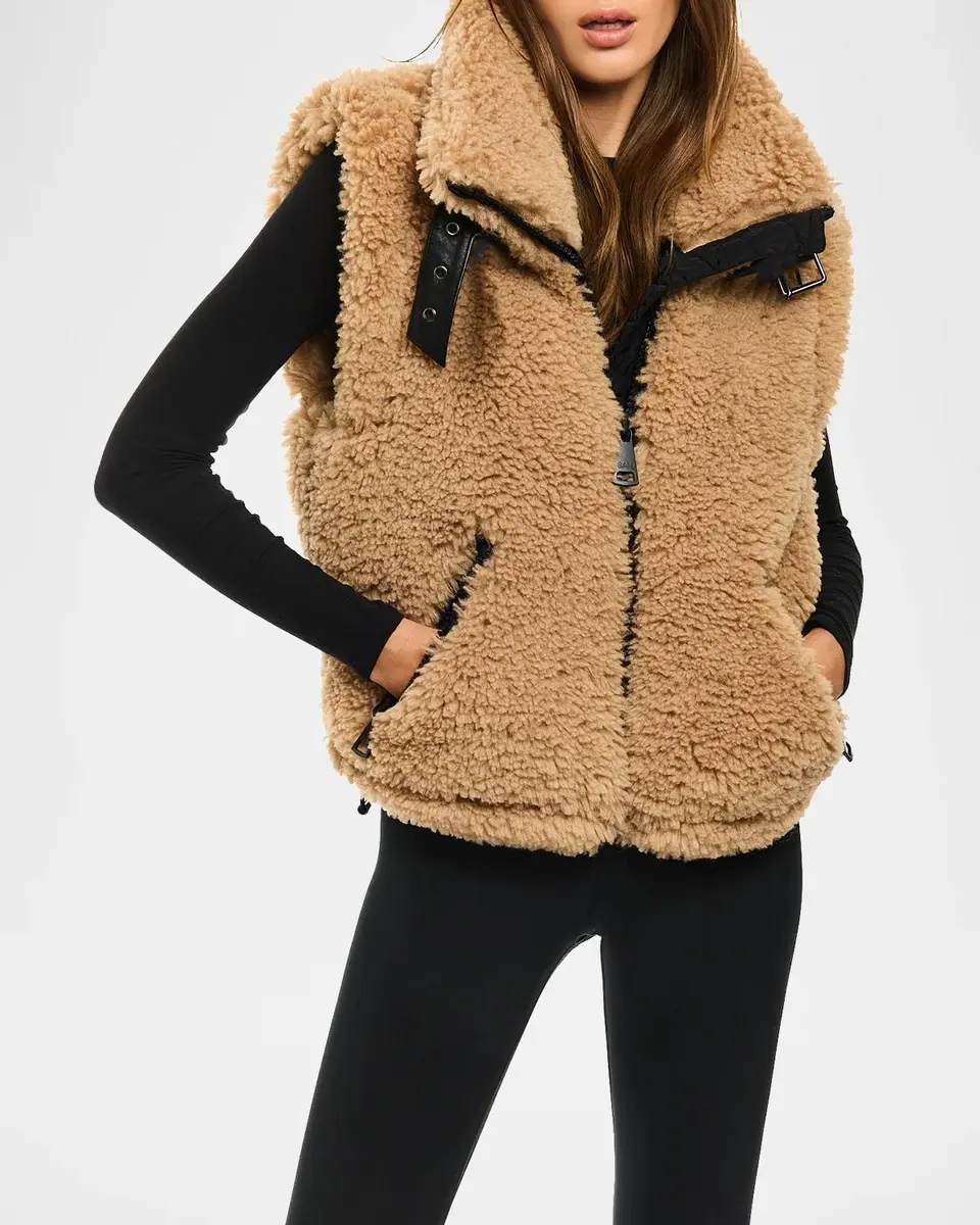 Sam. Funnel Collar Sherpa Vest | Thumbnail 4 Sam. Funnel Collar Sherpa Vest | Thumbnail 4