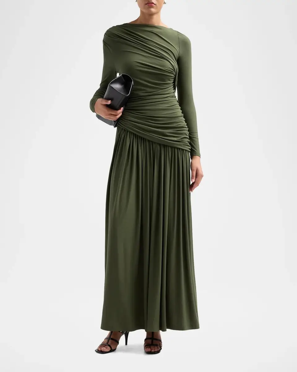 ACLER Femme Fatale Stamford Draped Maxi Dress | Thumbnail 2 ACLER Femme Fatale Stamford Draped Maxi Dress | Thumbnail 2