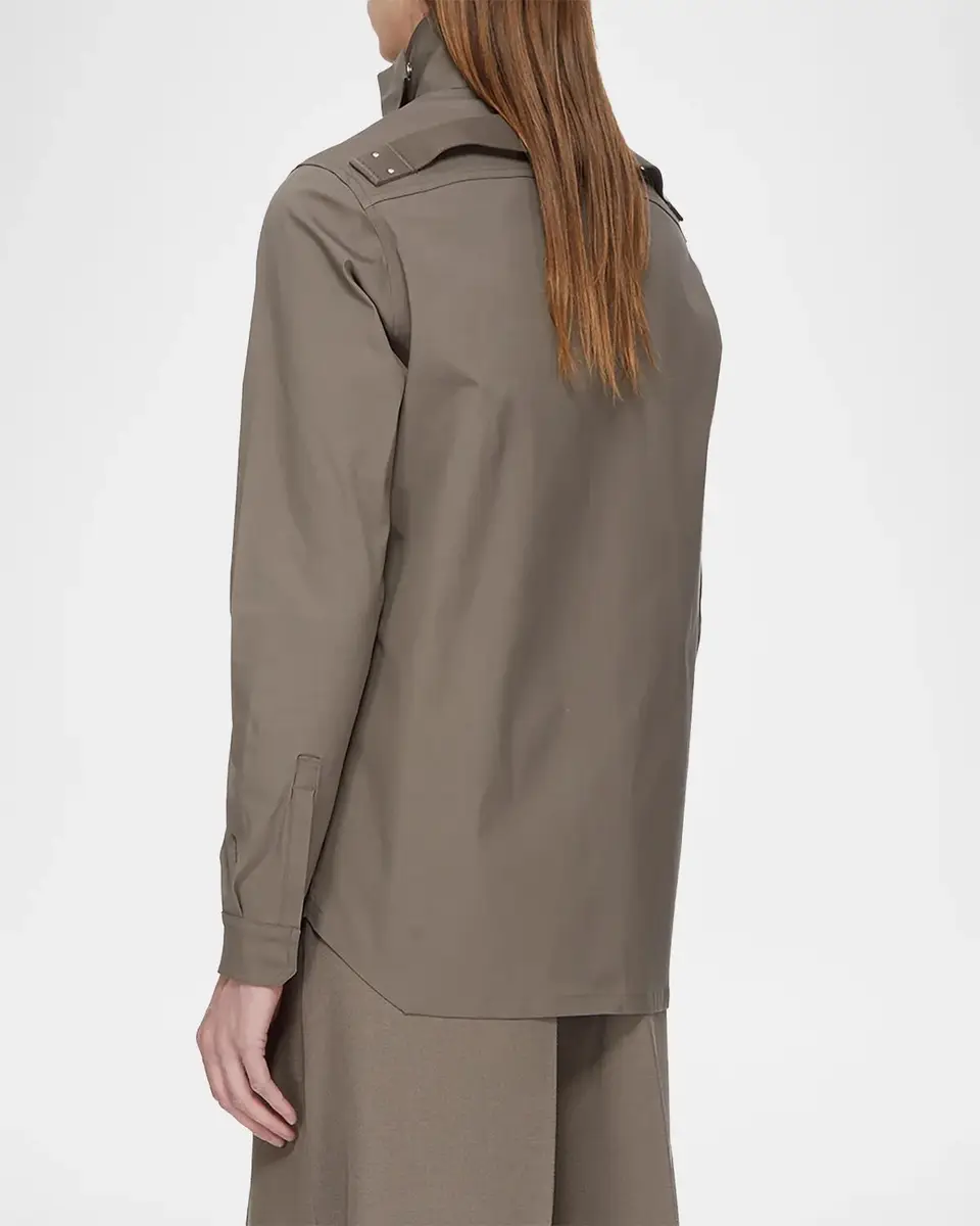 Rick Owens Camicia Stretch-Cotton Shirt | Thumbnail 3 Rick Owens Camicia Stretch-Cotton Shirt | Thumbnail 3