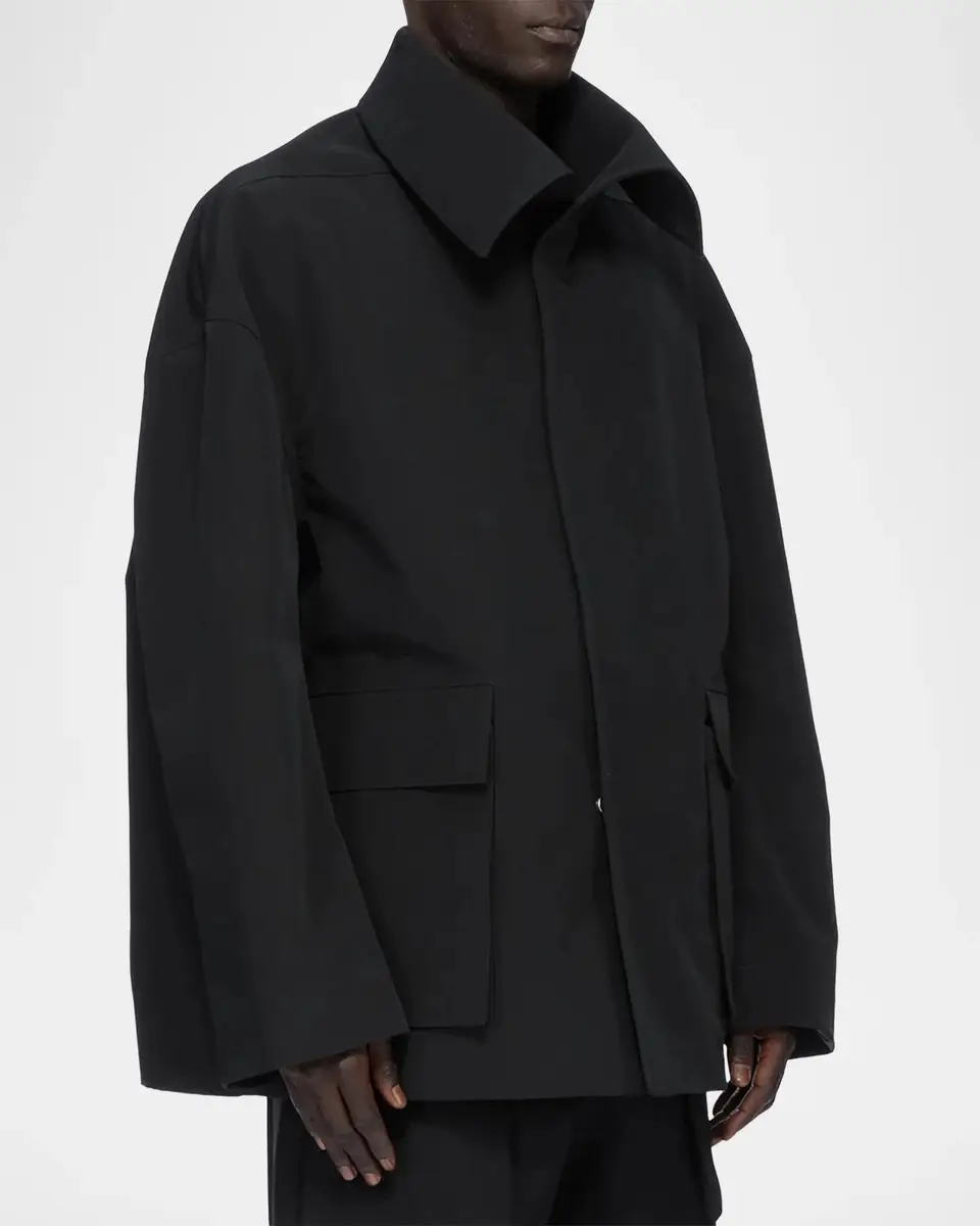 Rick Owens Imbottita Cotton-Blend Shirt Jacket | Thumbnail 4 Rick Owens Imbottita Cotton-Blend Shirt Jacket | Thumbnail 4