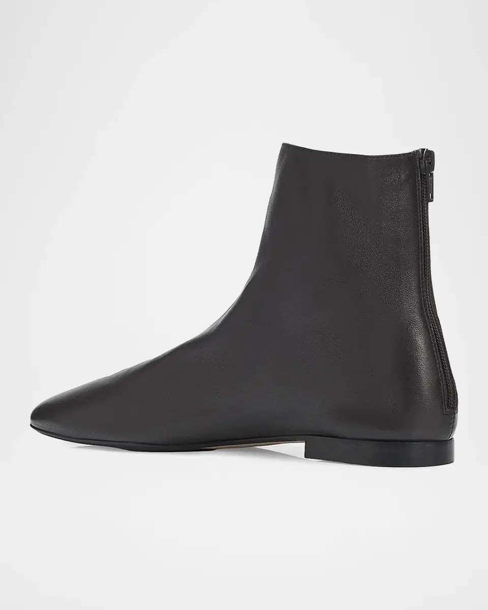 TOTEME Contour Leather Ankle Boots | Thumbnail 4 TOTEME Contour Leather Ankle Boots | Thumbnail 4