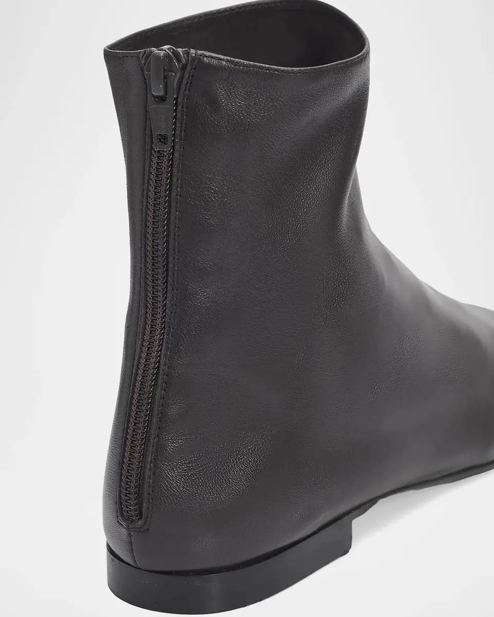 TOTEME Contour Leather Ankle Boots | Thumbnail 5 TOTEME Contour Leather Ankle Boots | Thumbnail 5