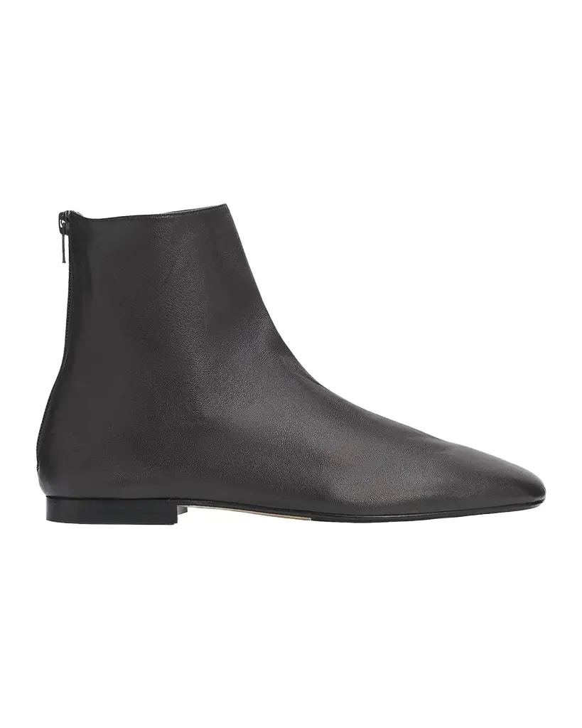 TOTEME Contour Leather Ankle Boots