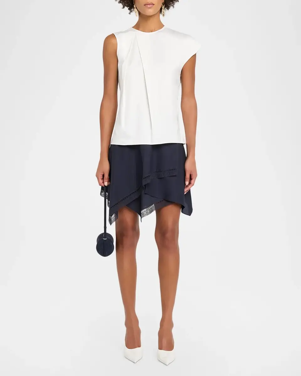 JW Anderson Sculptural Sleeve Pleated Cotton Poplin Top | Thumbnail 2 JW Anderson Sculptural Sleeve Pleated Cotton Poplin Top | Thumbnail 2