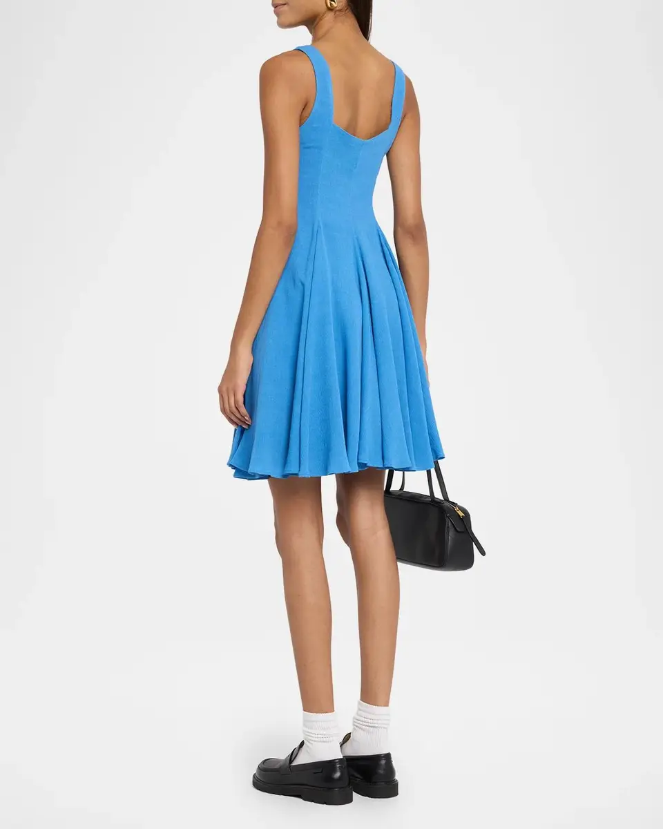 JW Anderson Sweetheart-Neckline Pleated Babydoll Dress | Thumbnail 3 JW Anderson Sweetheart-Neckline Pleated Babydoll Dress | Thumbnail 3