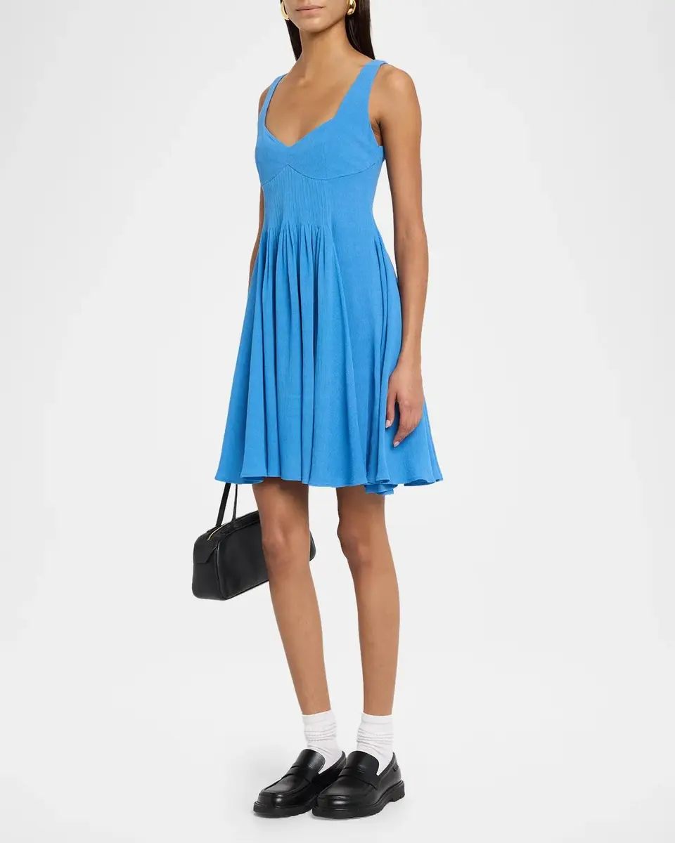 JW Anderson Sweetheart-Neckline Pleated Babydoll Dress | Thumbnail 4 JW Anderson Sweetheart-Neckline Pleated Babydoll Dress | Thumbnail 4