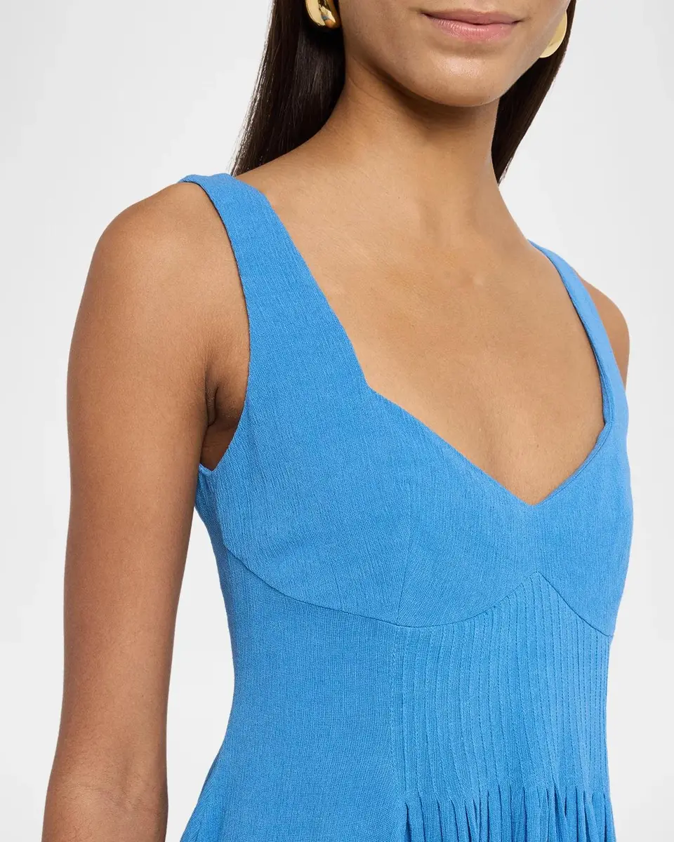 JW Anderson Sweetheart-Neckline Pleated Babydoll Dress | Thumbnail 5 JW Anderson Sweetheart-Neckline Pleated Babydoll Dress | Thumbnail 5