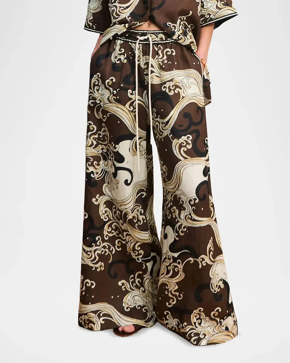 ALÉMAIS Otis Wave Wide-Leg Pants | Thumbnail 4 ALÉMAIS Otis Wave Wide-Leg Pants | Thumbnail 4