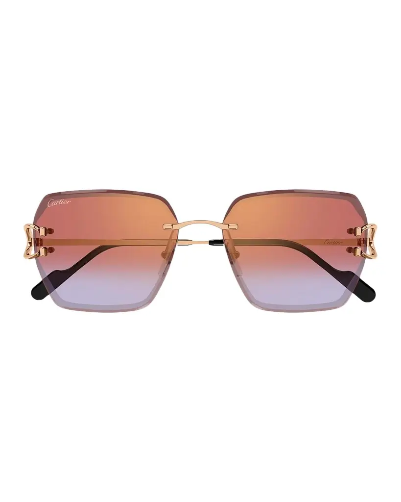 Motifs De 58MM Platinum-Plated Butterfly Sunglasses Motifs De 58MM Platinum-Plated Butterfly Sunglasses