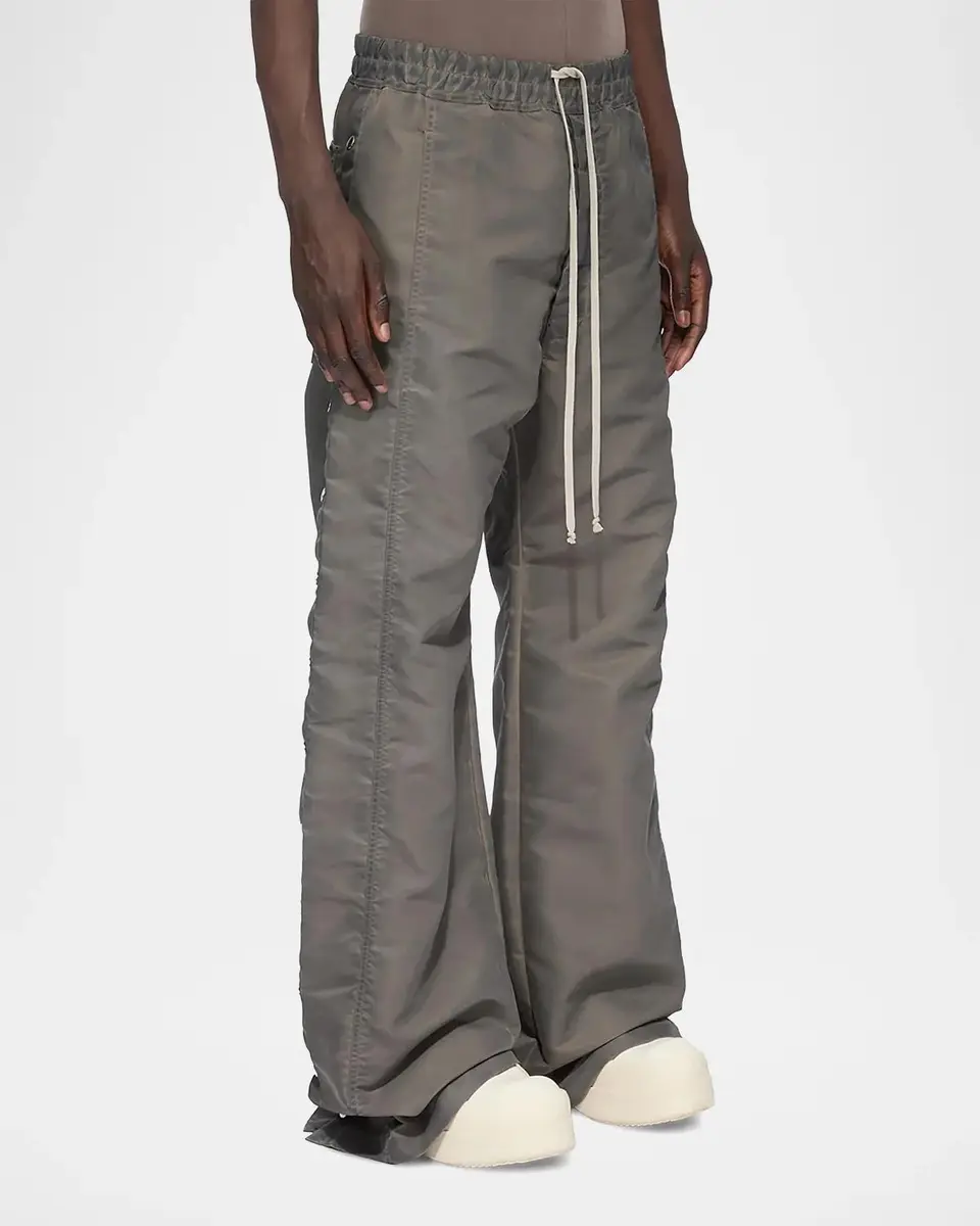 Rick Owens Pusher Snap-Side Wide-Leg Track Pants | Thumbnail 4 Rick Owens Pusher Snap-Side Wide-Leg Track Pants | Thumbnail 4